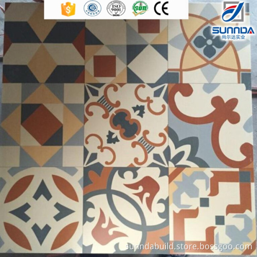 60x60cm foshan quality guaranteed compound colorful flower flooring tiles made in China